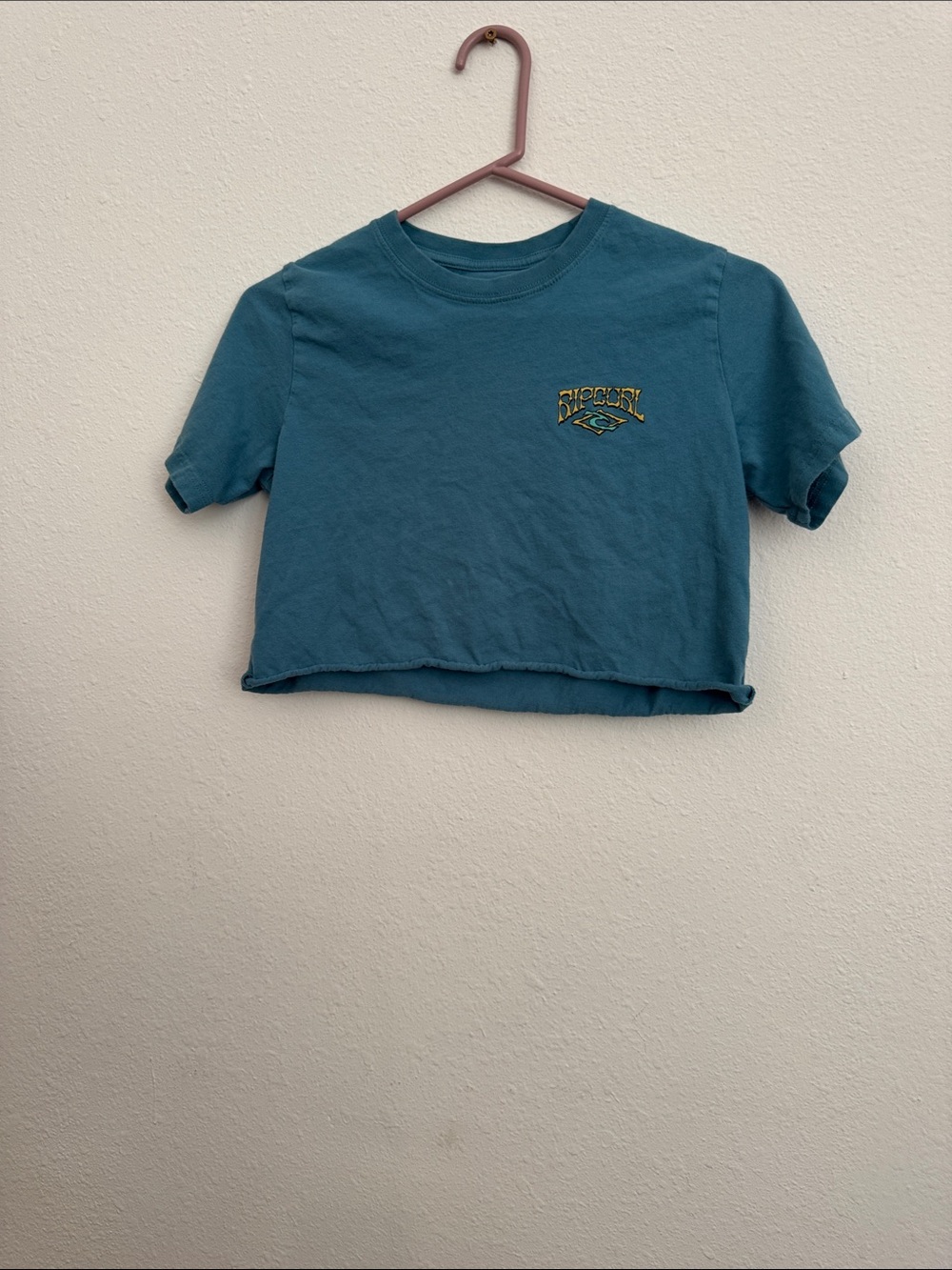 Rip Curl Teal Cropped Graphic Tee